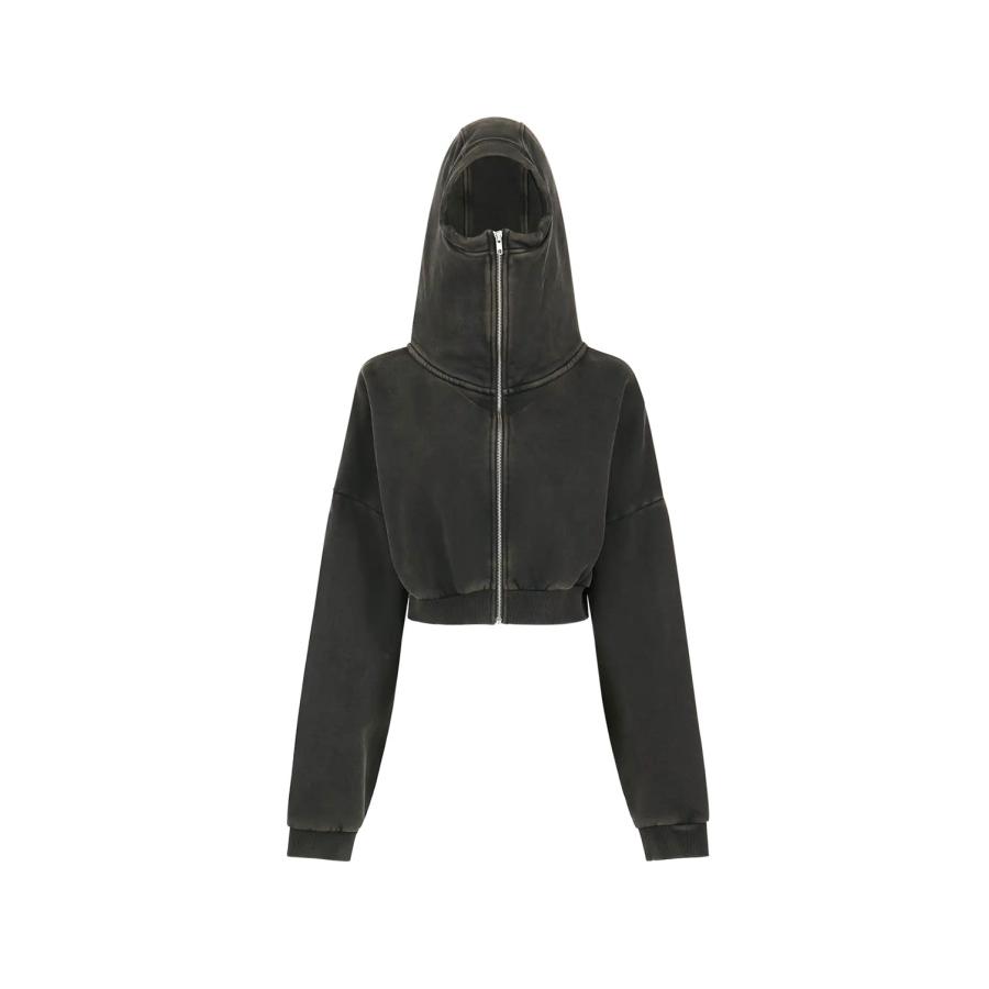 【P10倍】【SALE】CROPPED FULL ZIP / WASHED BLACK (ES2156WB) Entire Studios -Women-(エンタイア スタジオ) |  | 07