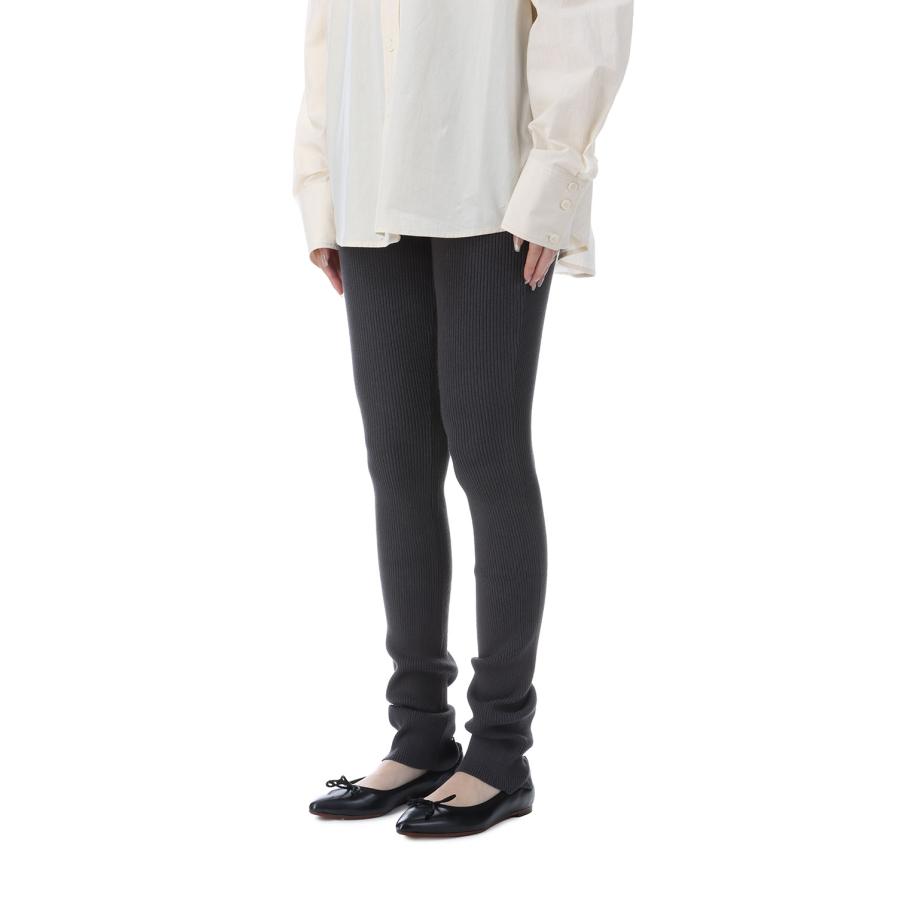 【P5倍 / SALE】Loose Hem Rib Knit Leggings - CHARCOAL GRAY (153WNP255027) null(ヌル) |  | 04