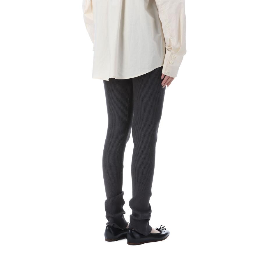 【P5倍 / SALE】Loose Hem Rib Knit Leggings - CHARCOAL GRAY (153WNP255027) null(ヌル) |  | 05