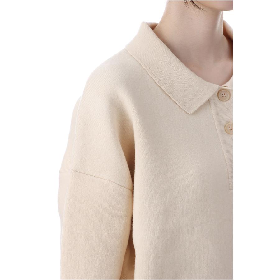 【SALE】Polo Knit - IVORY (153WNT255028) null(ヌル) |  | 03