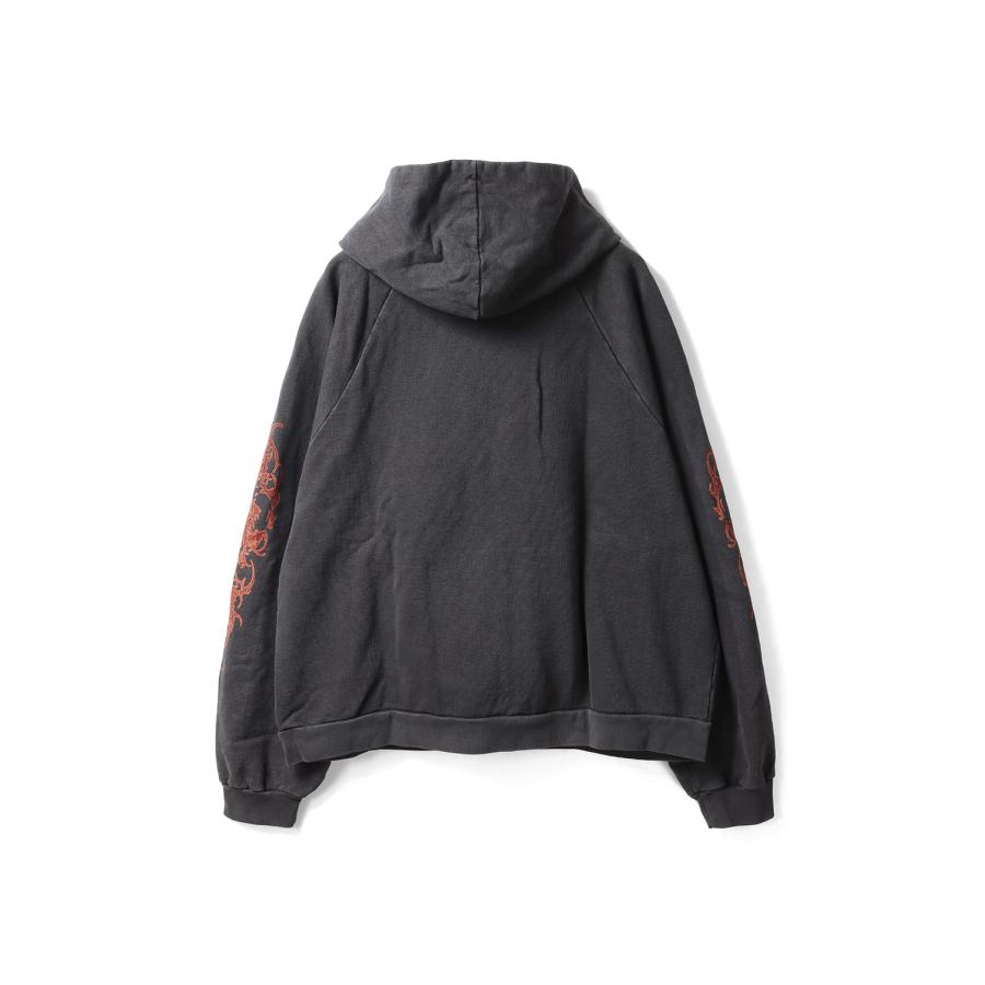 【P5倍】AFFLICTED, zip-up hoodie / VINTAGE BLACK Basketcase(バスケットケース) |  | 01
