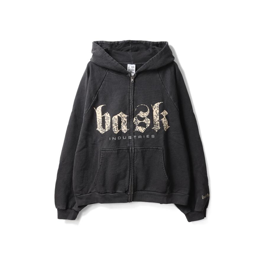 【P5倍】INDUSTRIES, zip-up hoodie (vintage black) / VINTAGE BLACK Basketcase(バスケットケース) | 