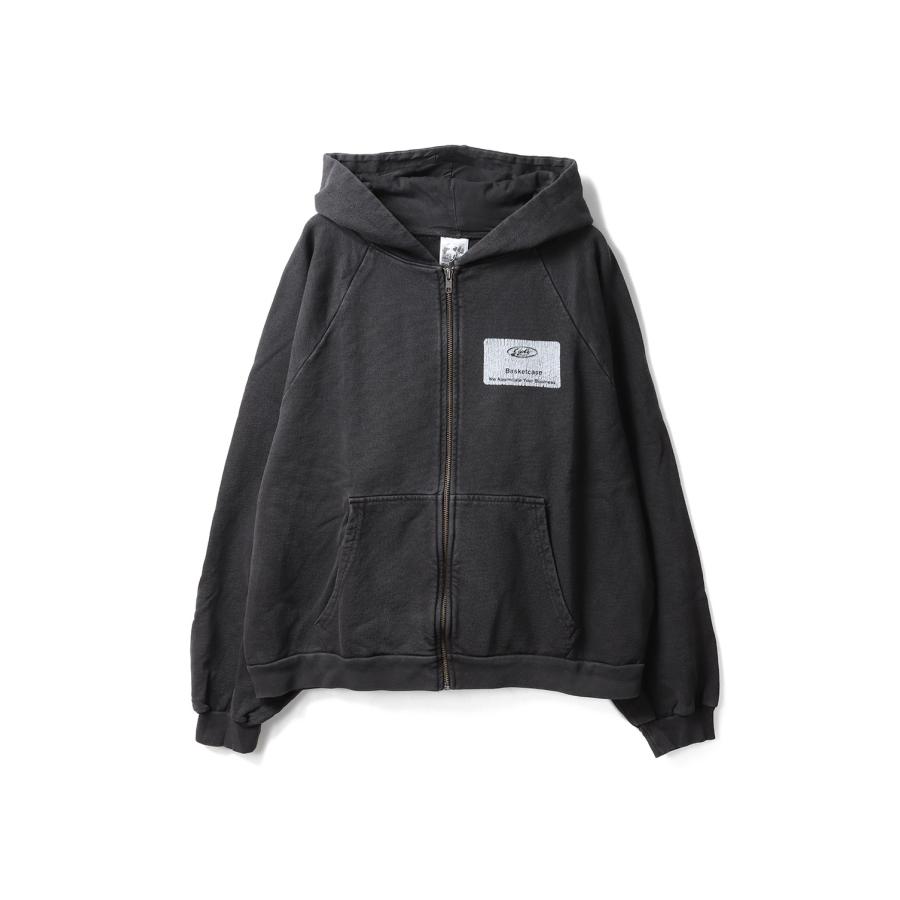【P5倍】UGLY, zip-up hoodie / VINTAGE BLACK Basketcase(バスケットケース) | 