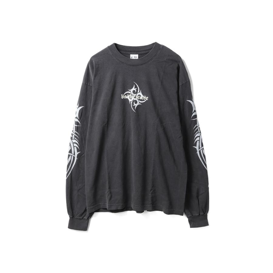 【P5倍】PAIN, long sleeve (vintage black) / VINTAGE BLACK Basketcase(バスケットケース) | 