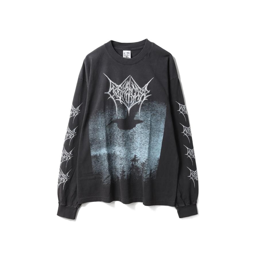 【P5倍】CROW, long sleeve / VINTAGE BLACK Basketcase(バスケットケース) | 
