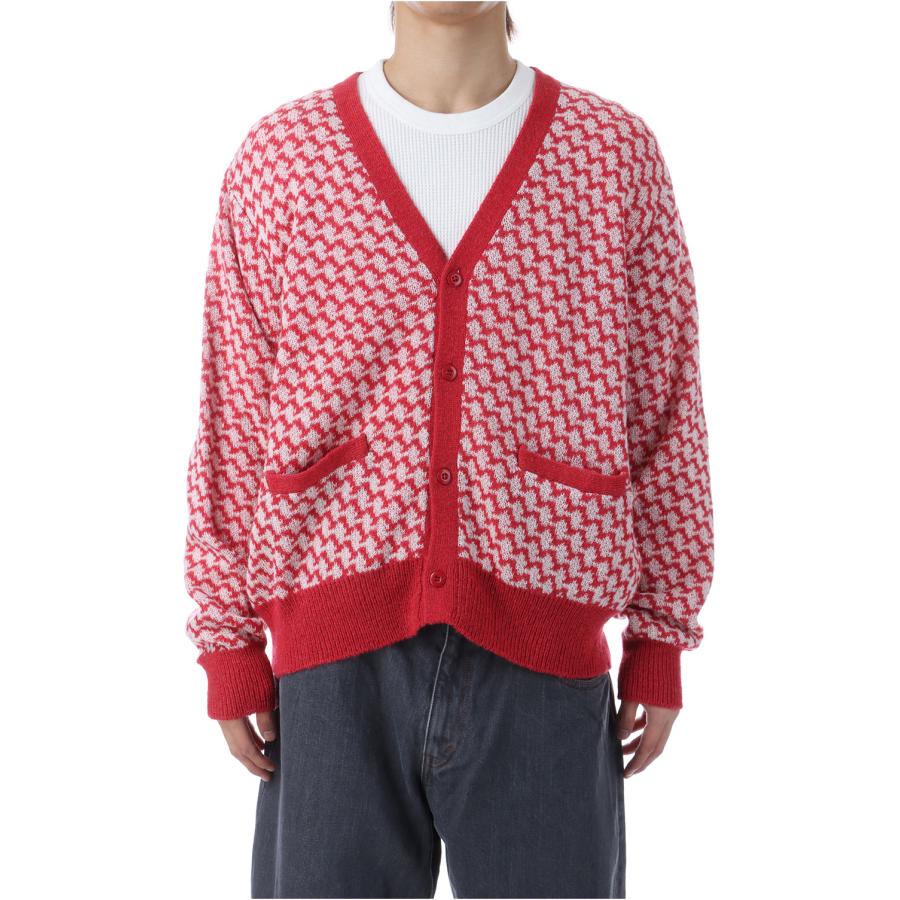 【SALE】KPATTERN CARDIGAN - RED (ACY-25AW-003) Acy(エイシー) | 