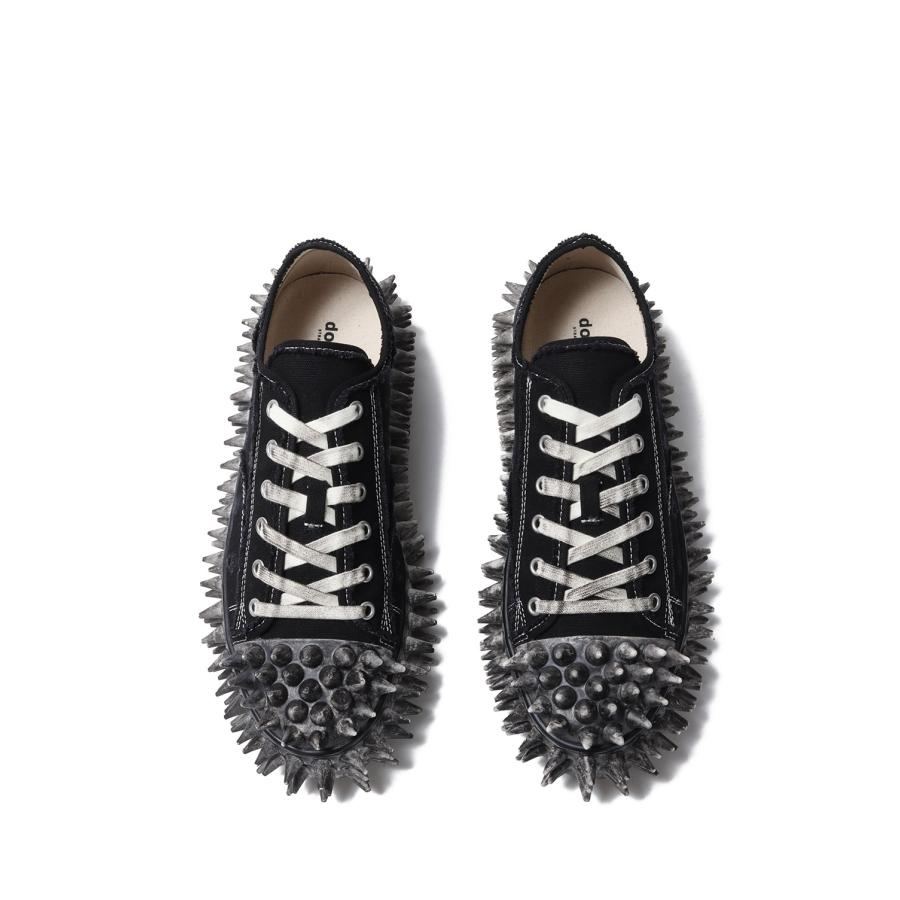 DIRTY SPIKE TOE CAP CANVAS SNEAKER - BLACK (26SS76FT67) doublet(ダブレット) |  | 07