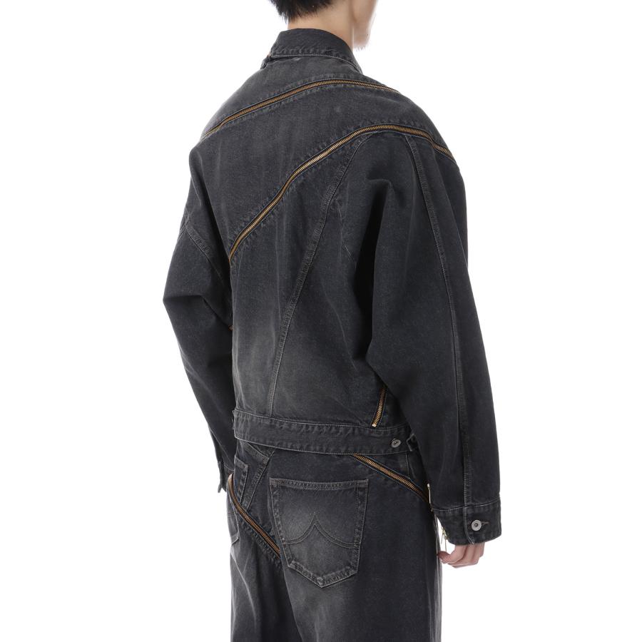 FILLETED ZIP DENIM JACKET - BLACK (26SS08BL241) doublet(ダブレット) |  | 02