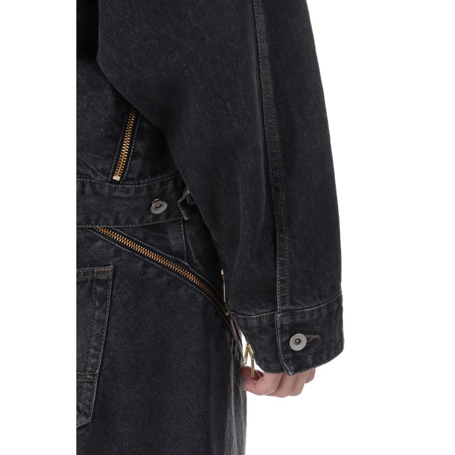 FILLETED ZIP DENIM JACKET - BLACK (26SS08BL241) doublet(ダブレット) |  | 03