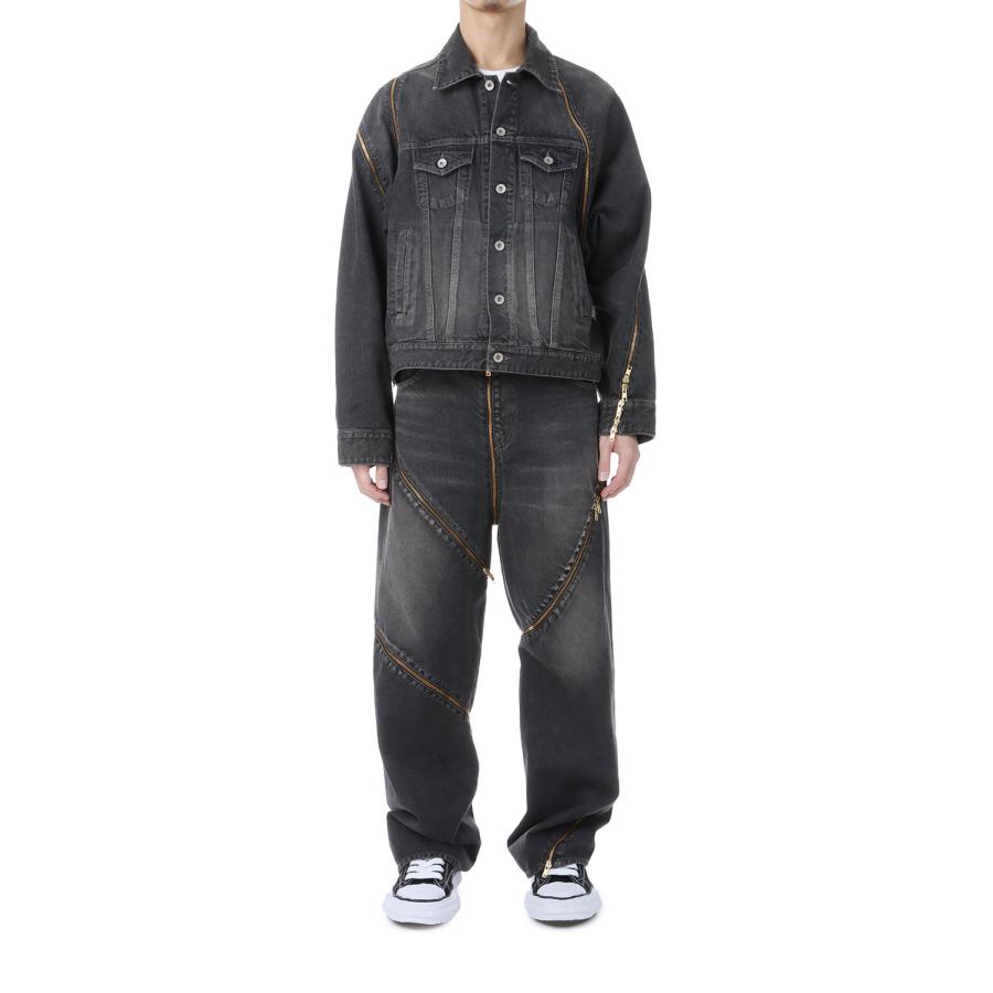 FILLETED ZIP DENIM JACKET - BLACK (26SS08BL241) doublet(ダブレット) |  | 05