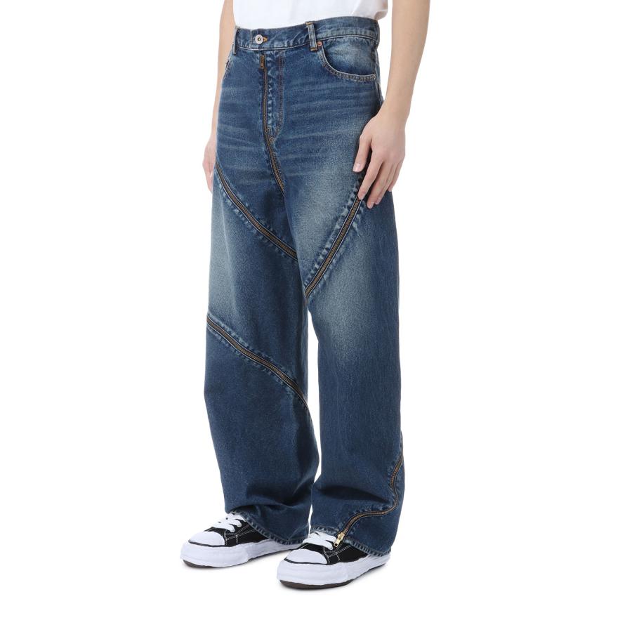 FILLETED ZIP DENIM PANTS - INDIGO (26SS08PT340) doublet(ダブレット) |  | 01