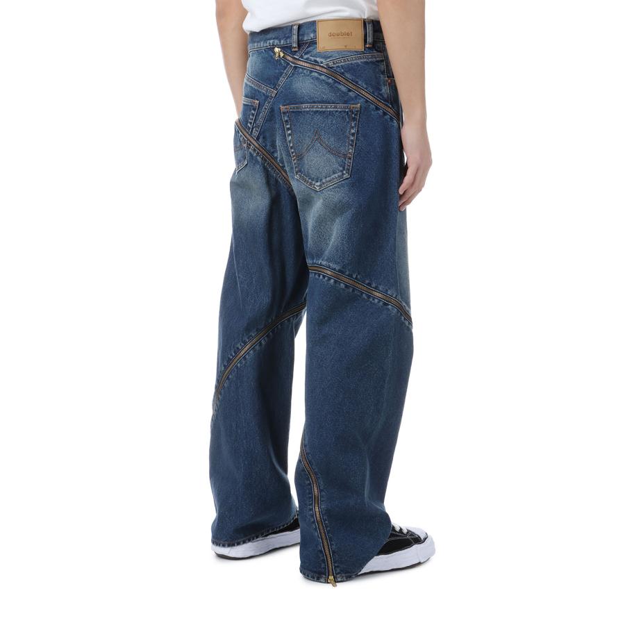 FILLETED ZIP DENIM PANTS - INDIGO (26SS08PT340) doublet(ダブレット) |  | 02