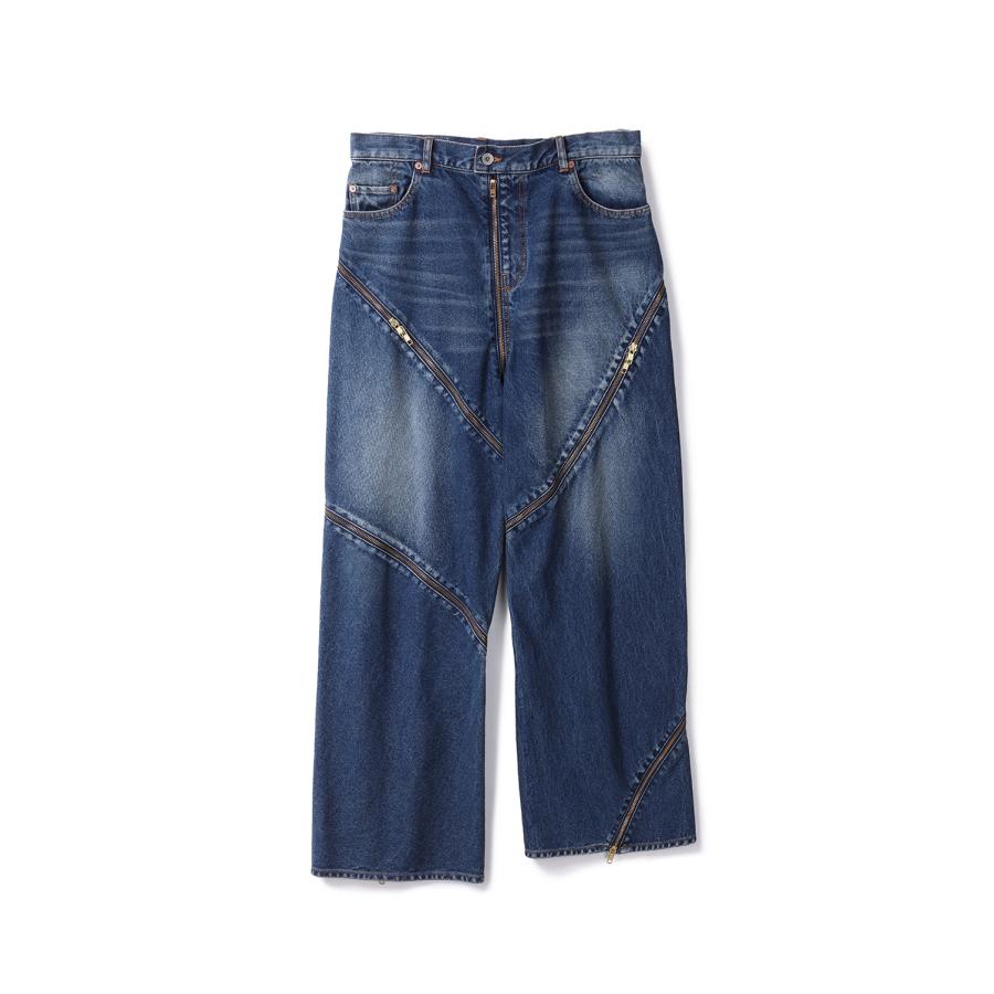 FILLETED ZIP DENIM PANTS - INDIGO (26SS08PT340) doublet(ダブレット) |  | 05