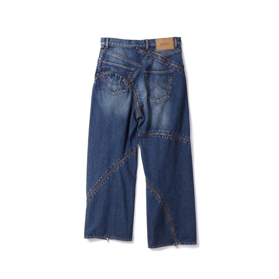 FILLETED ZIP DENIM PANTS - INDIGO (26SS08PT340) doublet(ダブレット) |  | 06
