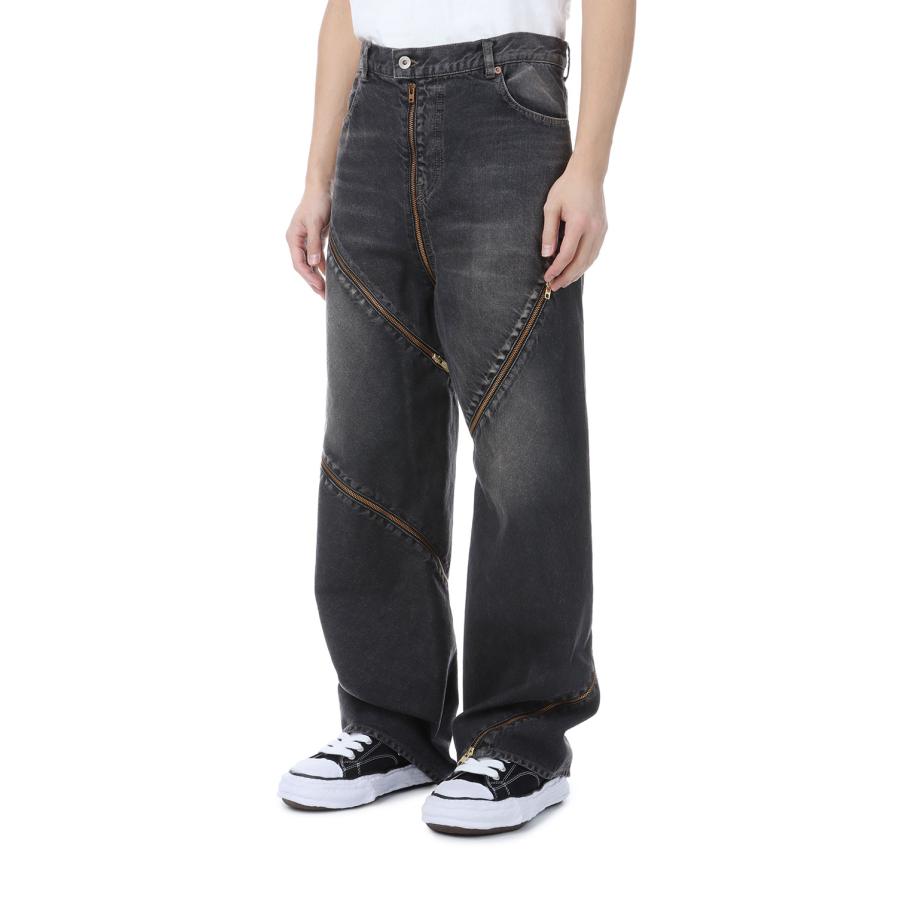 FILLETED ZIP DENIM PANTS - BLACK (26SS08PT340) doublet(ダブレット) |  | 02