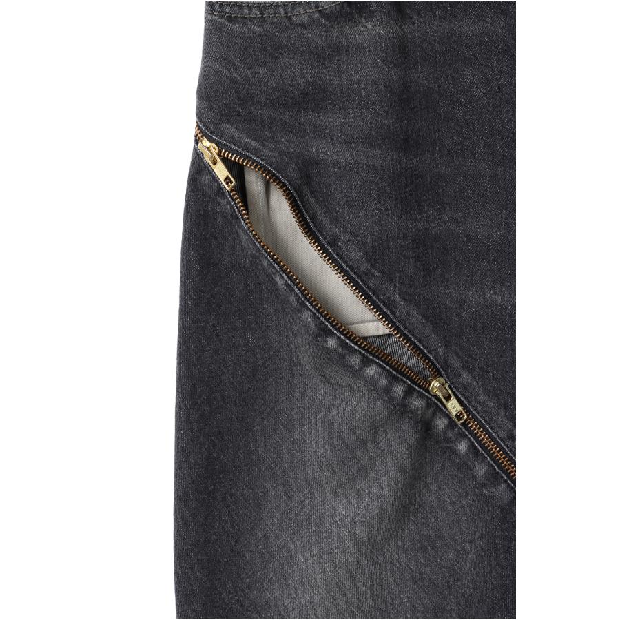 FILLETED ZIP DENIM PANTS - BLACK (26SS08PT340) doublet(ダブレット) |  | 09