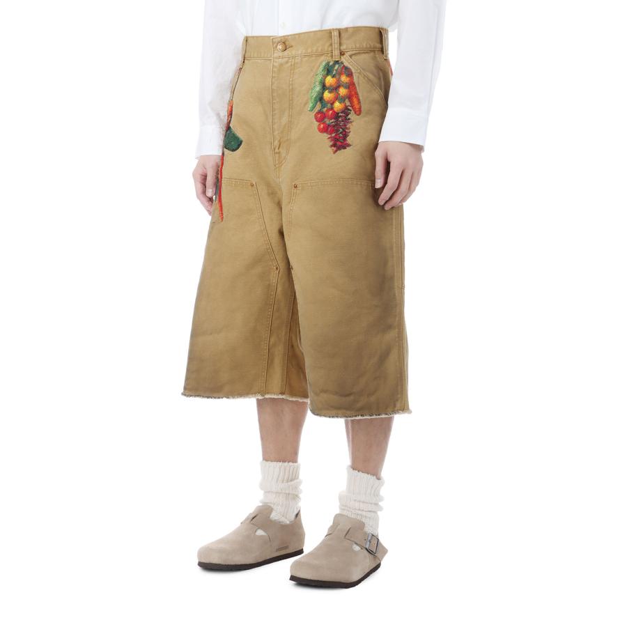 VEGETABLE EMBROIDERY CUT-OFF PANTS - BEIGE (26SS19PT350) doublet(ダブレット) |  | 01