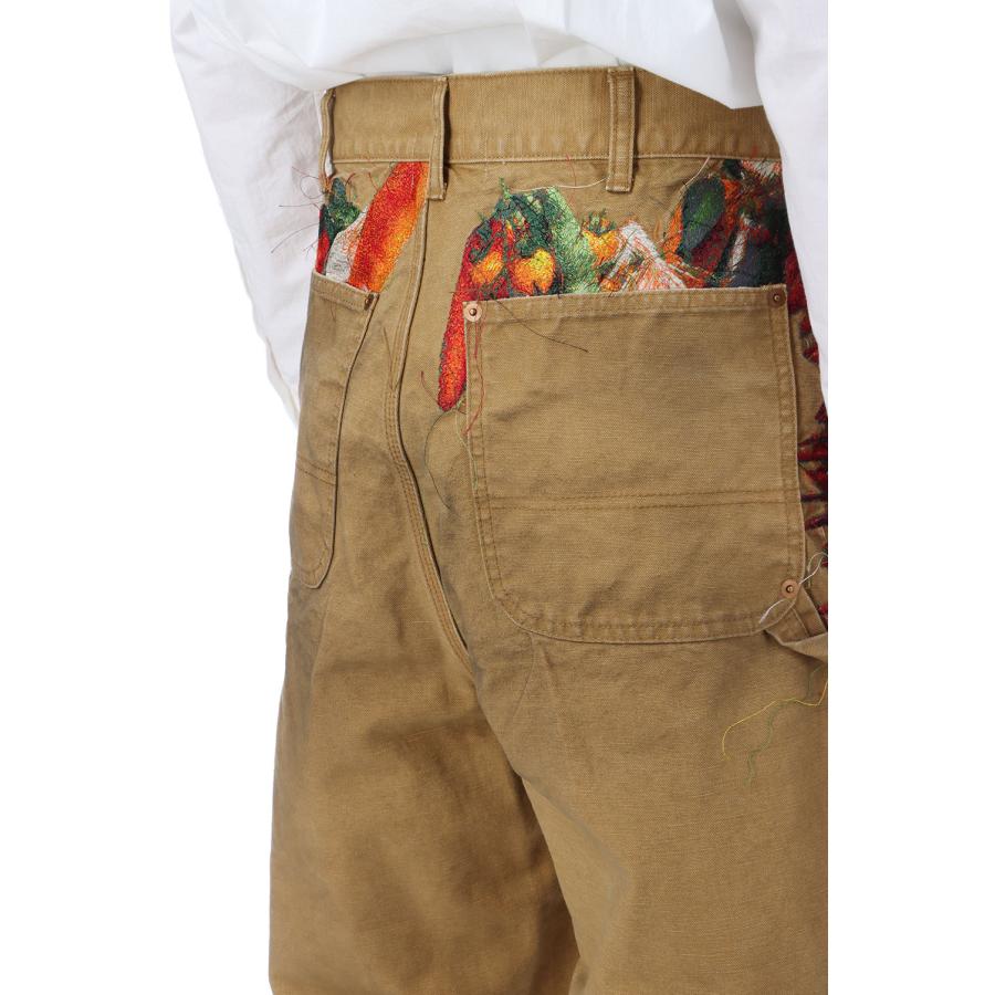 VEGETABLE EMBROIDERY CUT-OFF PANTS - BEIGE (26SS19PT350) doublet(ダブレット) |  | 03