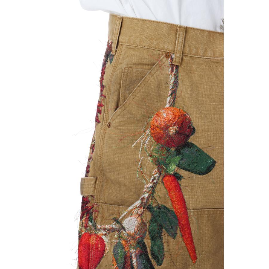 VEGETABLE EMBROIDERY CUT-OFF PANTS - BEIGE (26SS19PT350) doublet(ダブレット) |  | 04