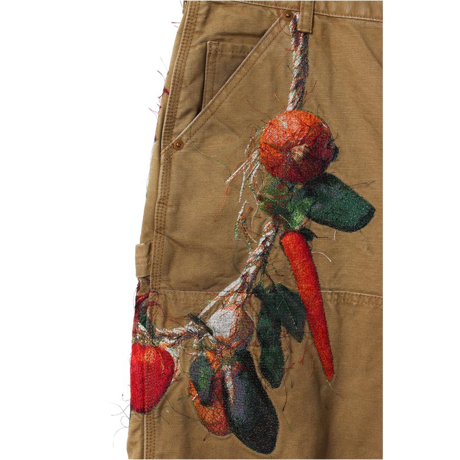 VEGETABLE EMBROIDERY CUT-OFF PANTS - BEIGE (26SS19PT350) doublet(ダブレット) |  | 07