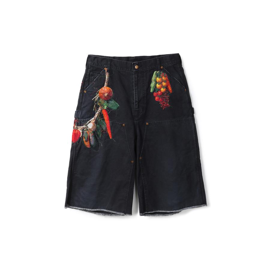 VEGETABLE EMBROIDERY CUT-OFF PANTS - BLACK (26SS19PT350) doublet(ダブレット) |  | 05