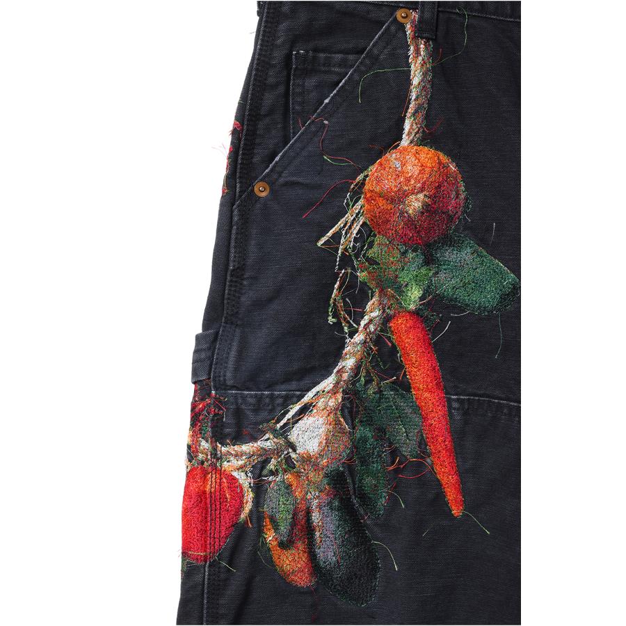 VEGETABLE EMBROIDERY CUT-OFF PANTS - BLACK (26SS19PT350) doublet(ダブレット) |  | 07