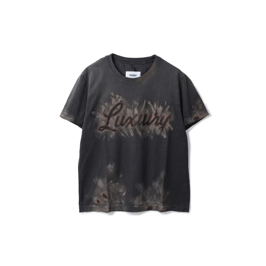 LUXUARY MUD PAINT T-SHIRT - BLACK (26SS40CS434) doublet(ダブレット) | 