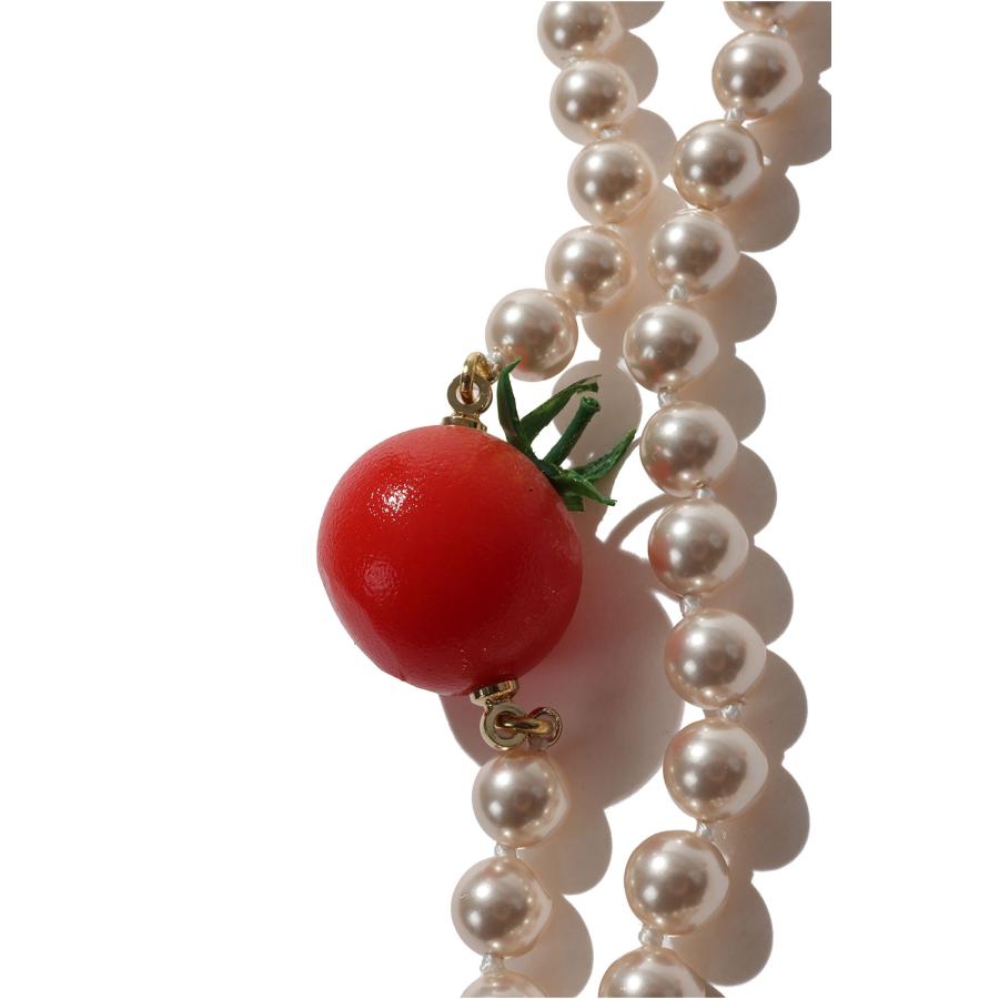 FOOD SAMPLE PEARL NECKLACE - TOMATO (26SS83AC43) doublet(ダブレット) |  | 02