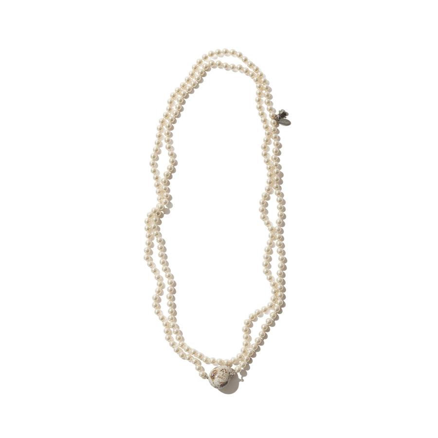 FOOD SAMPLE PEARL NECKLACE - EGG (26SS83AC43) doublet(ダブレット) | 