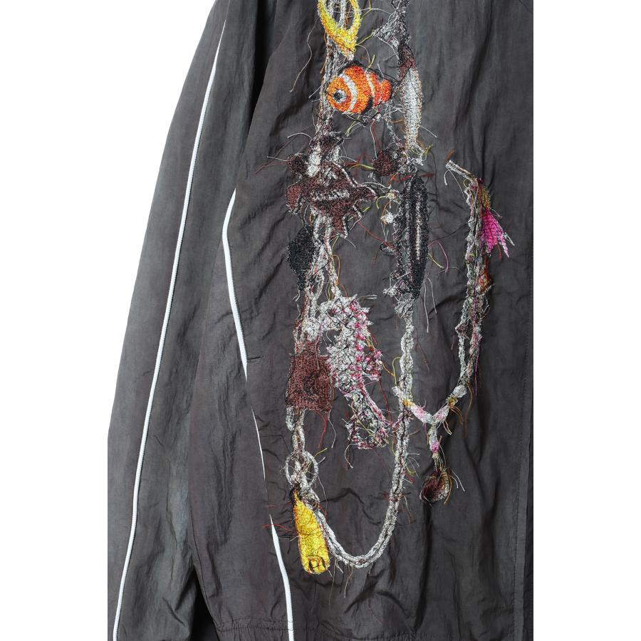 EMBROIDERED CHAIN TRACK JACKET - CHACOAL (26SS22BL252) doublet(ダブレット) |  | 02