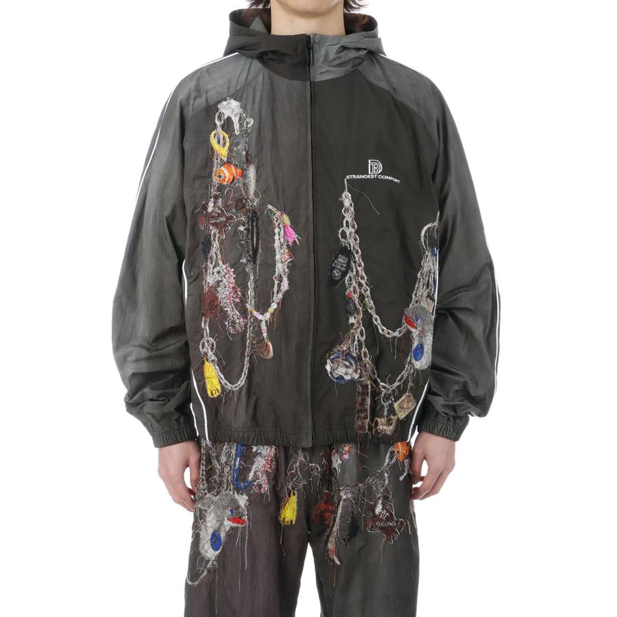 EMBROIDERED CHAIN TRACK JACKET - CHACOAL (26SS22BL252) doublet(ダブレット) |  | 03