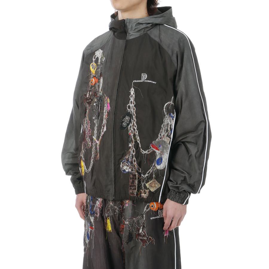 EMBROIDERED CHAIN TRACK JACKET - CHACOAL (26SS22BL252) doublet(ダブレット) |  | 04