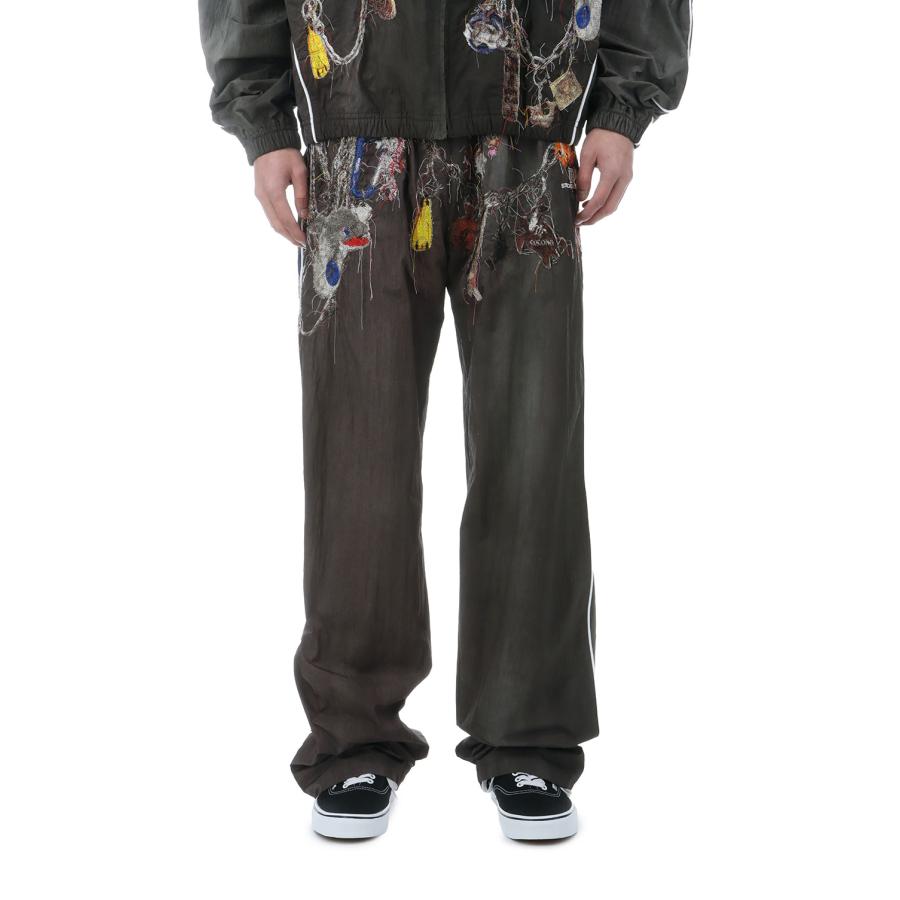 EMBROIDERED CHAIN TRACK PANTS - CHACOAL (26SS22PT354) doublet(ダブレット) |  | 03