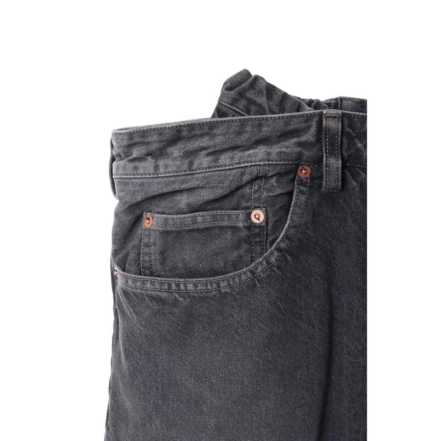 FLOATING WAIST DENIM PANTS - BLACK (26SS15PT336) doublet(ダブレット) |  | 02