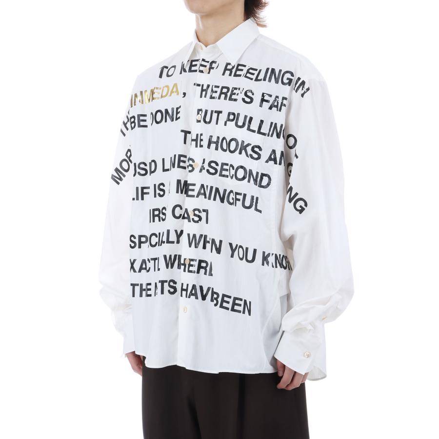 KINMEDAI LINE MESSAGE SHIRT - WHITE (26SS42SH172) doublet(ダブレット) |  | 03