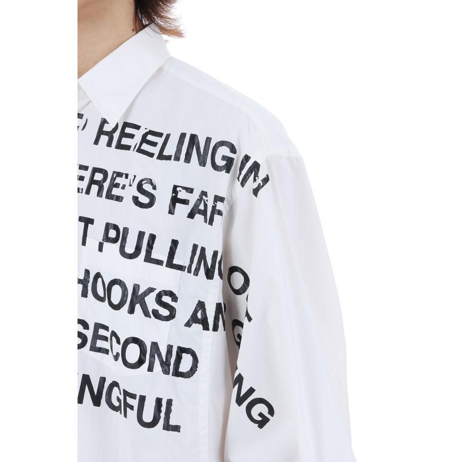 KINMEDAI LINE MESSAGE SHIRT - WHITE (26SS42SH172) doublet(ダブレット) |  | 06