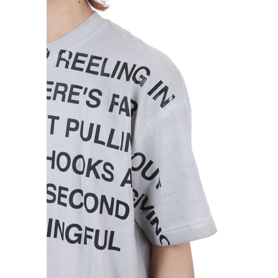 KINMEDAI LINE MESSAGE TEE - ASH (26SS32CS427) doublet(ダブレット) |  | 06