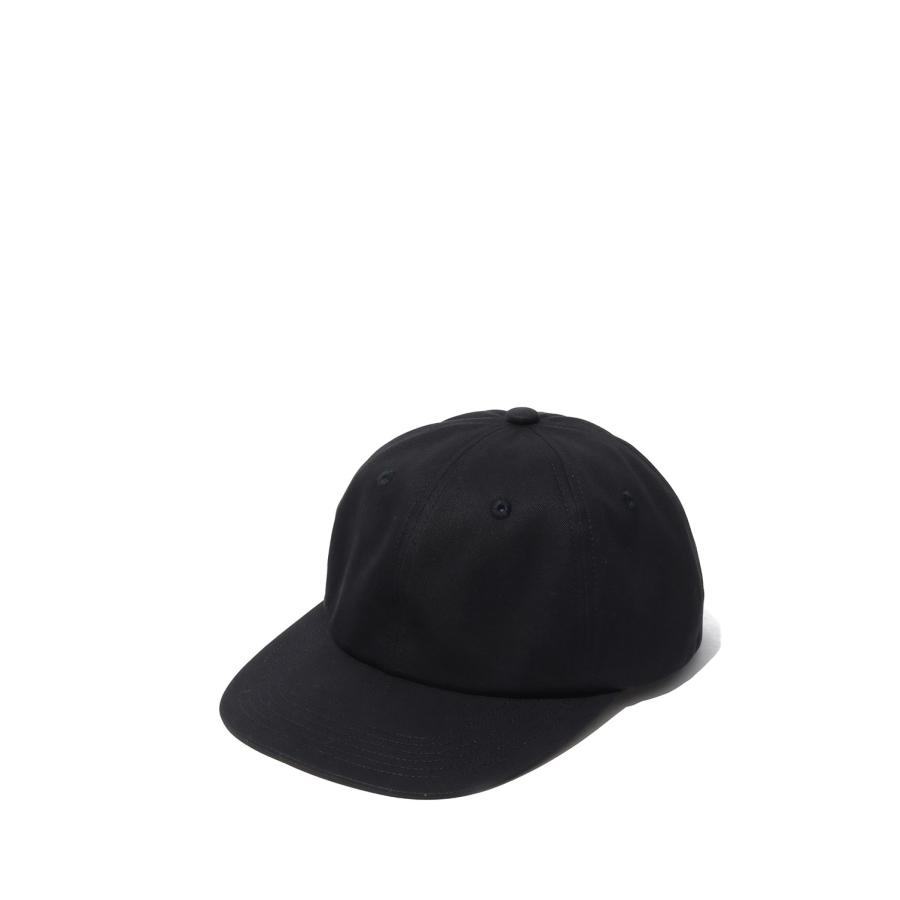 COTTON GABA 6PANEL CAP - BLACK (MEYYYY108C) Kijima Takayuki(キジマタカユキ) | 
