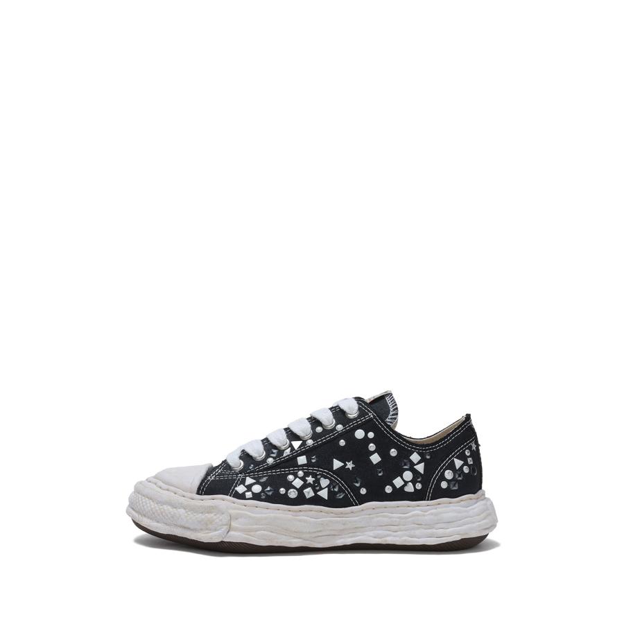 PETERSON23 / embellished canvas  Low -Top / BLACK (A16FW724) MIHARA YASUHIRO(ミハラ ヤスヒロ) | 