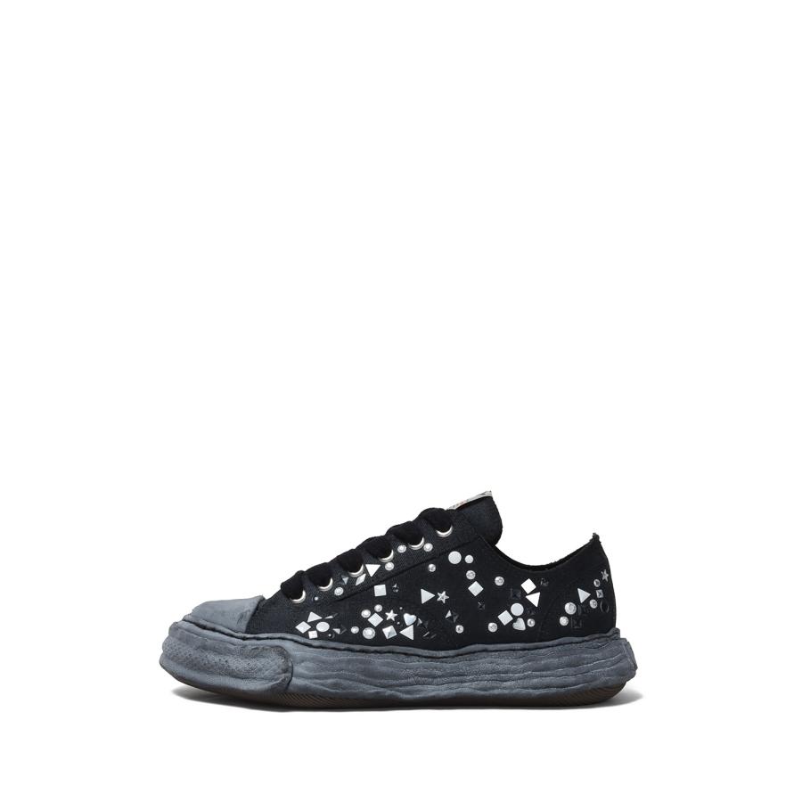 PETERSON23 / embellished canvas  Low -Top / BLACK/BLACK (A16FW724) MIHARA YASUHIRO(ミハラ ヤスヒロ) | 