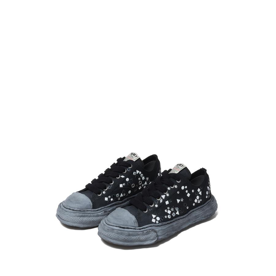PETERSON23 / embellished canvas  Low -Top / BLACK/BLACK (A16FW724) MIHARA YASUHIRO(ミハラ ヤスヒロ)の画像