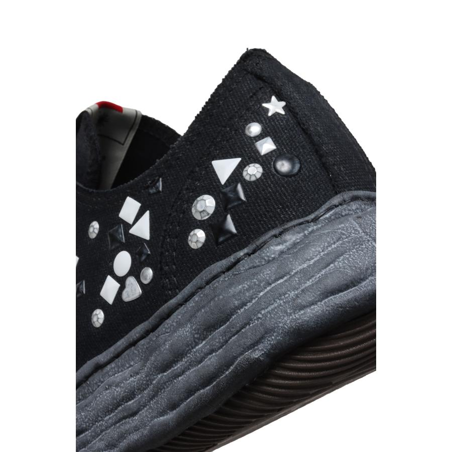 PETERSON23 / embellished canvas  Low -Top / BLACK/BLACK (A16FW724) MIHARA YASUHIRO(ミハラ ヤスヒロ)の画像