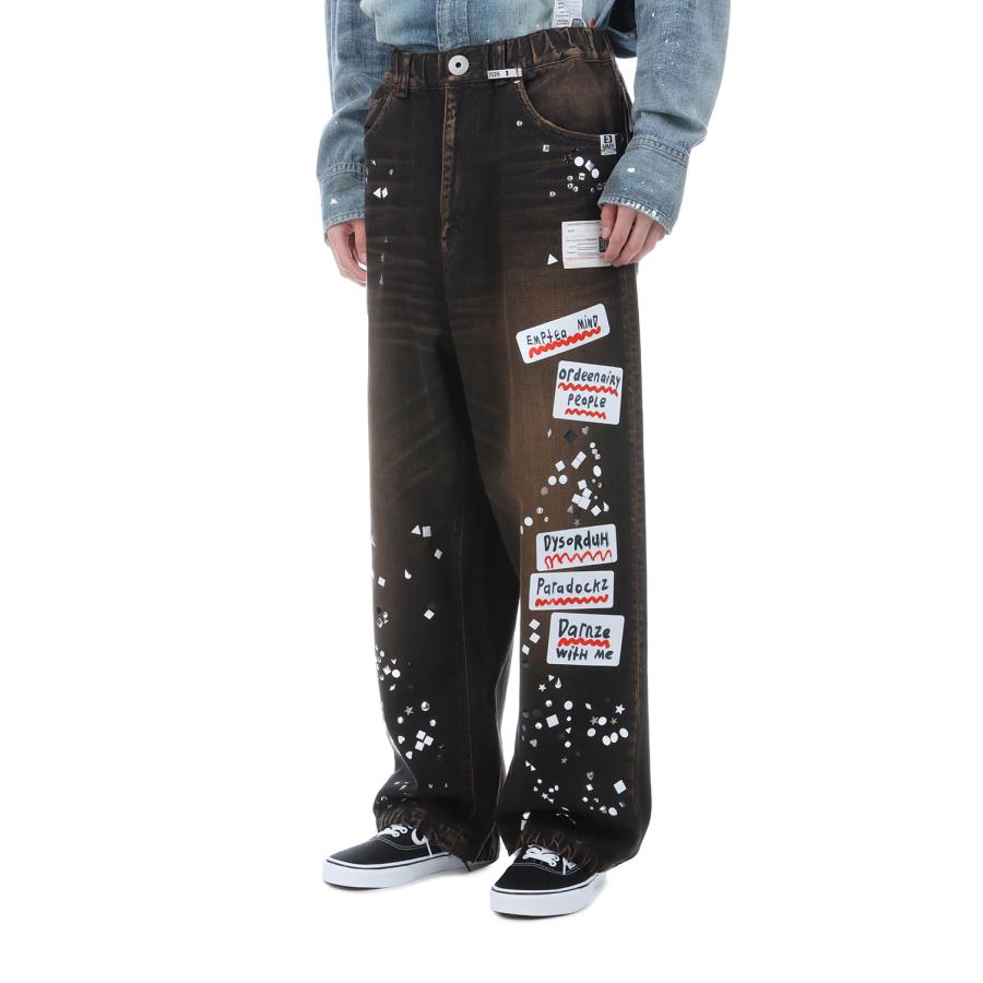 DENIM JEANS w STICKER / BLACK (A16PT025) MIHARA YASUHIRO(ミハラ ヤスヒロ) |  | 04