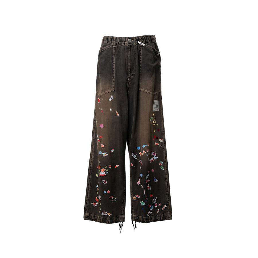 BAKER JEANS w STICKER / BLACK (J16PT124) MIHARA YASUHIRO(ミハラ ヤスヒロ) | 