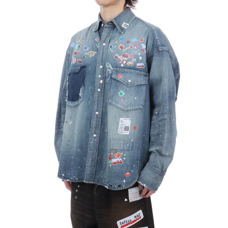 DENIM SHIRTS w STICKER / INDIGO (J16SH125) MIHARA YASUHIRO(ミハラ ヤスヒロ) |  | 03