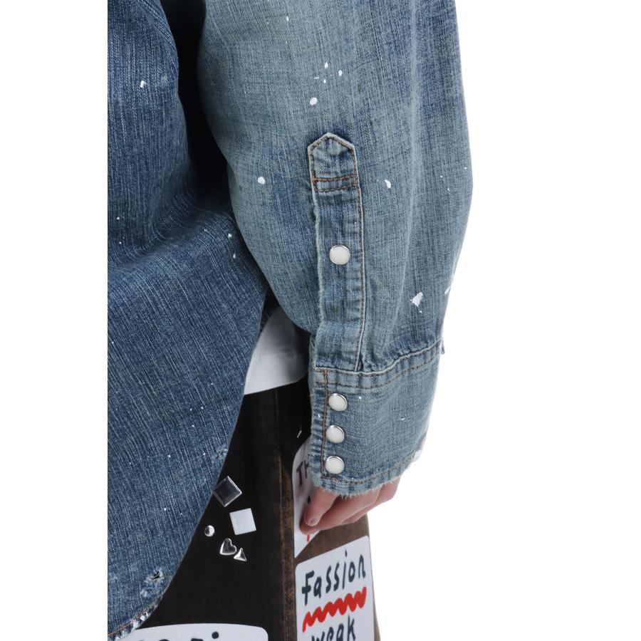 DENIM SHIRTS w STICKER / INDIGO (J16SH125) MIHARA YASUHIRO(ミハラ ヤスヒロ) |  | 05