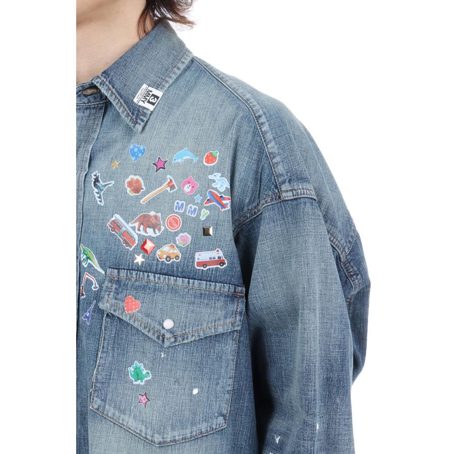 DENIM SHIRTS w STICKER / INDIGO (J16SH125) MIHARA YASUHIRO(ミハラ ヤスヒロ) |  | 06