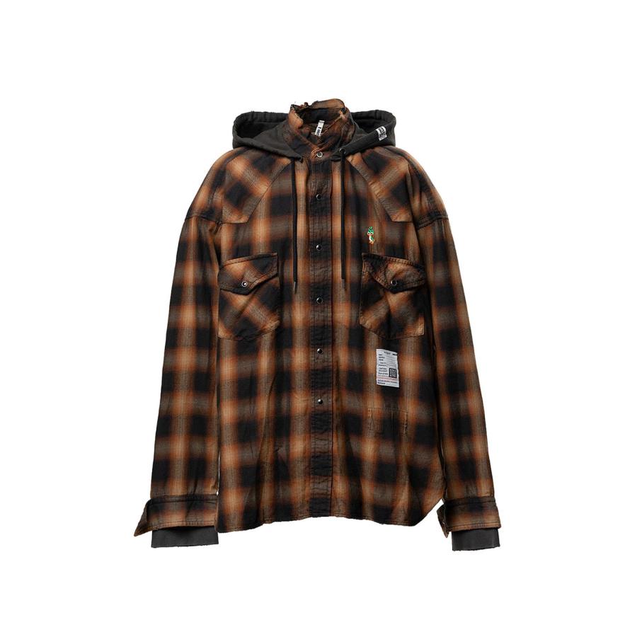 SWEAT HOODIE L/S SHIRTS / BROWN (J16SH182) MIHARA YASUHIRO(ミハラ ヤスヒロ) | 