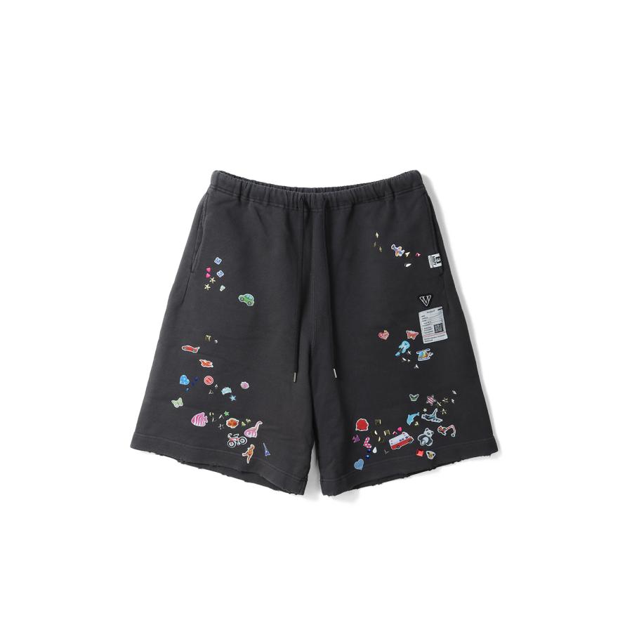 KIDS STICKER SHORTS / BLACK (J16SP733) MIHARA YASUHIRO(ミハラ ヤスヒロ) | 
