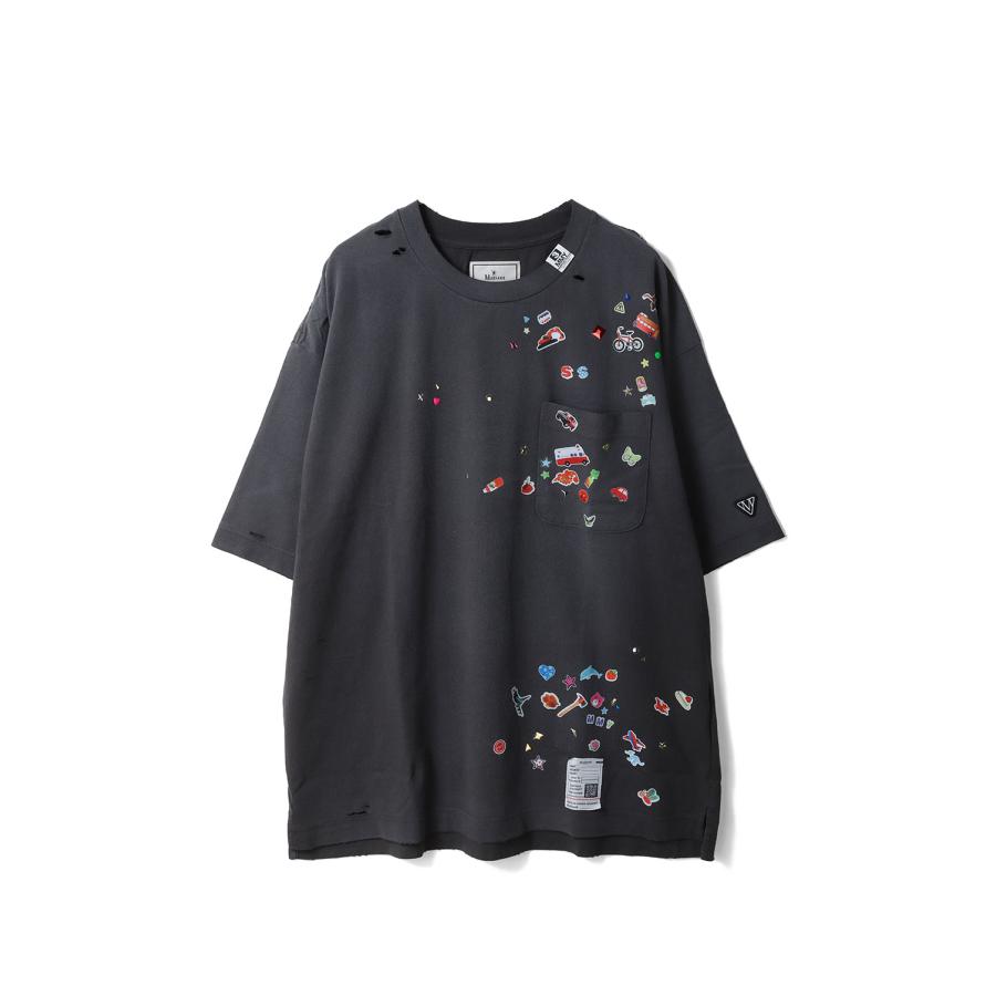 KIDS STICKER TEE / BLACK (J16TS821) MIHARA YASUHIRO(ミハラ ヤスヒロ) | 